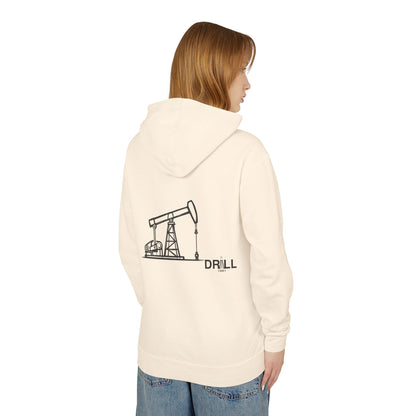 Pump Jack Sketch - Soft Lightweight Hoodie