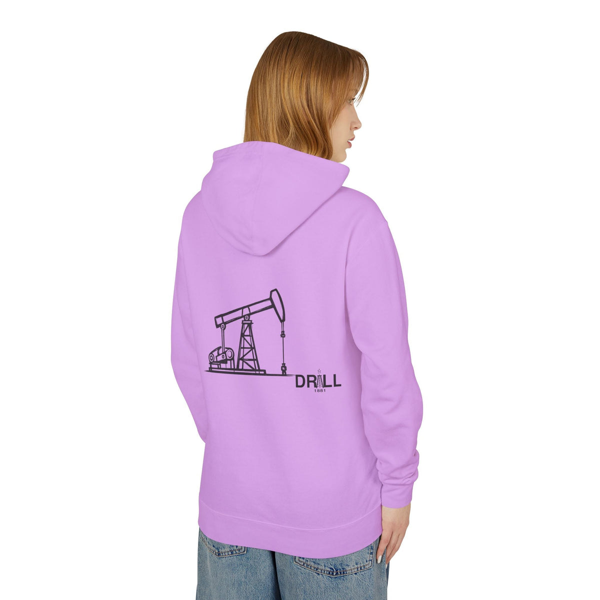 Pump Jack Sketch - Soft Lightweight Hoodie