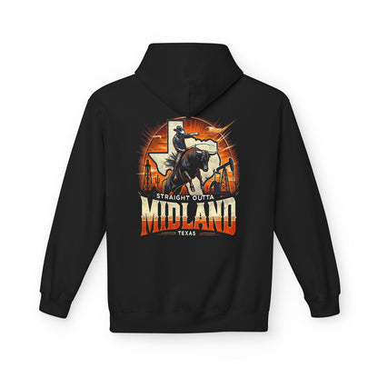 Straight Outta Midland 5 - Softstyle Fleece Hoodie