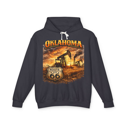 Oklahoma Route 66 - Soft Lightweight Hoodie