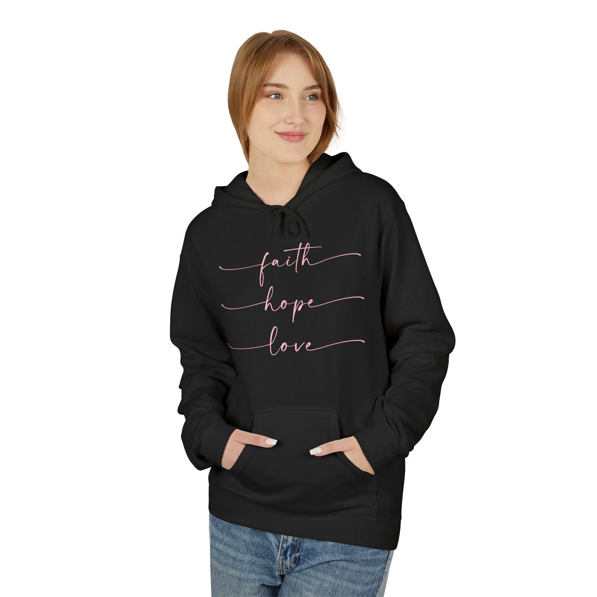 Faith, Hope, Love - Midweight Softstyle Fleece Hoodie