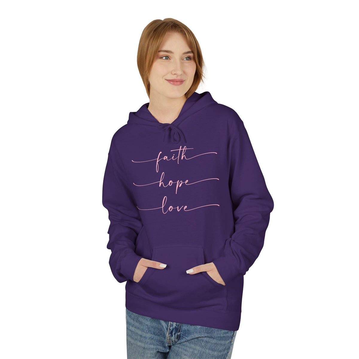 Faith, Hope, Love - Midweight Softstyle Fleece Hoodie