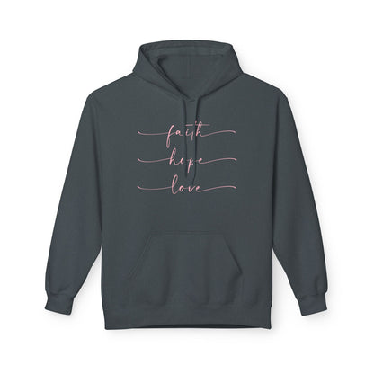 Faith, Hope, Love - Midweight Softstyle Fleece Hoodie