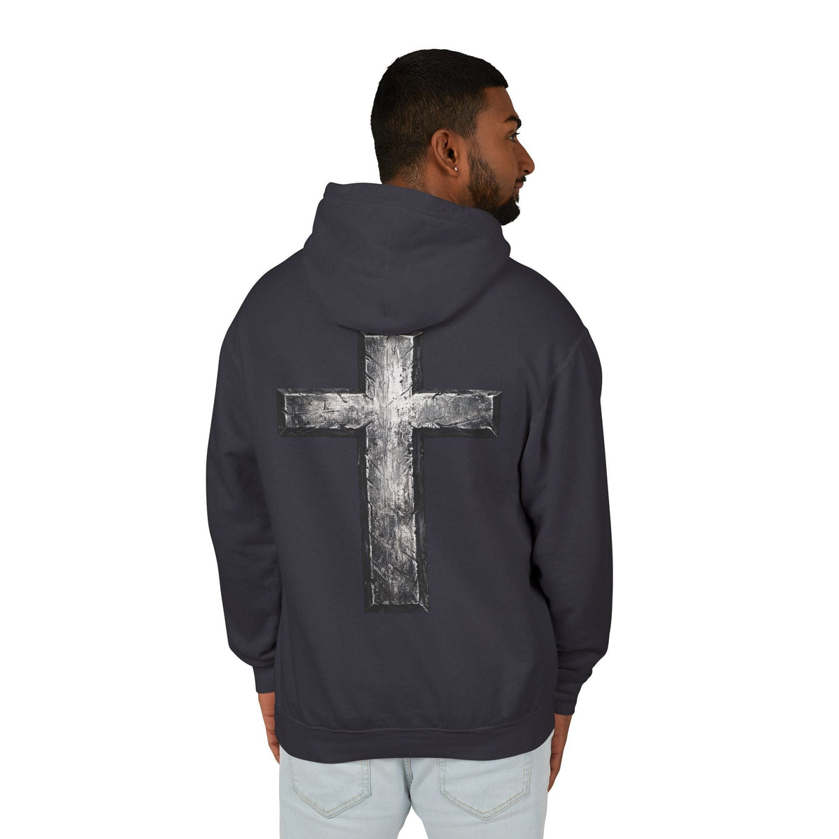 Stone Cross - Soft Lightweight Hoodie